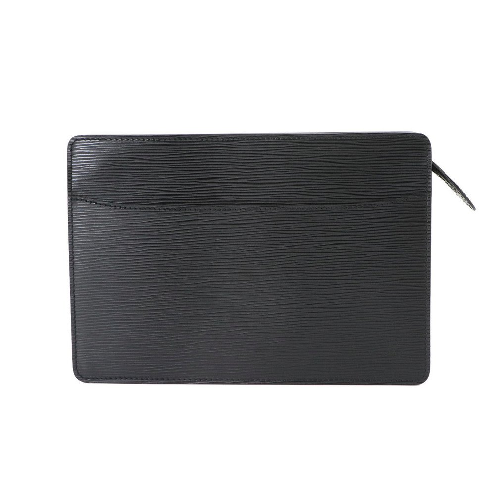 Louis Vuitton Epi Pochette Homme Second Clutch Handbag Leather Noir M52522